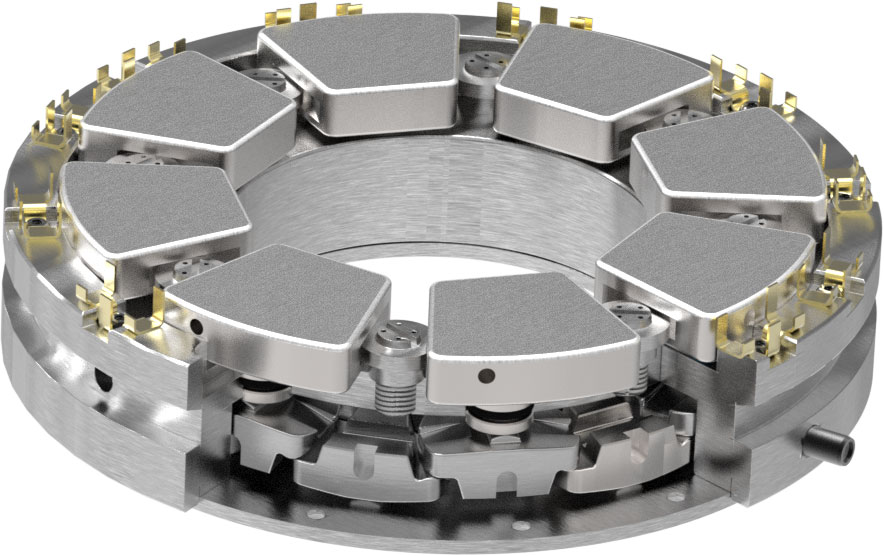 Self-equalizing thrust bearings